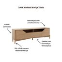 Ver imagem 4 de Rack Bancada Tv até 80" 3310u Nest Madeira Maciça 2 Portas e 1 Gaveta Tauari Finestra