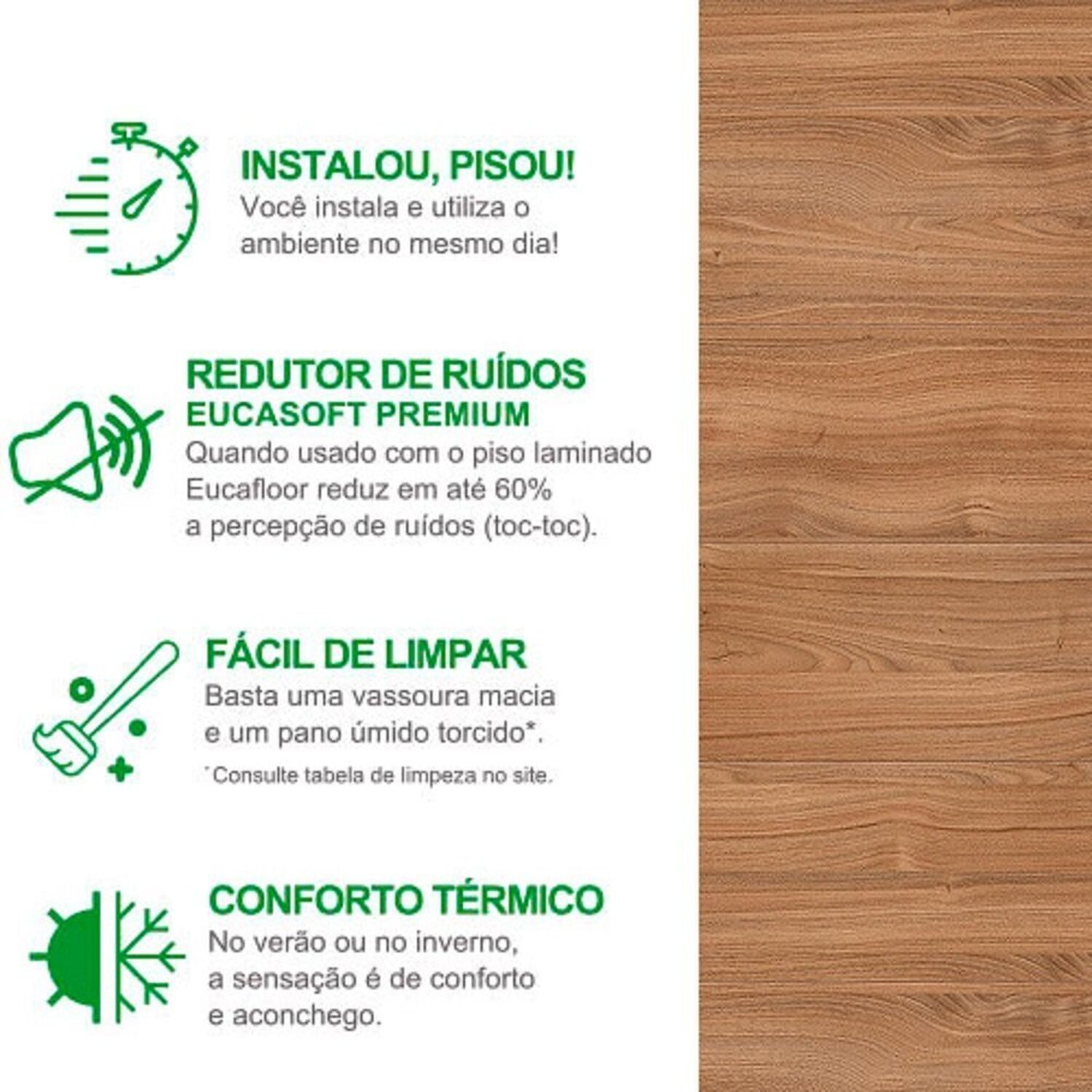 Piso Laminado 21,7cm X 7mm X 1,35m Prime Click Eucafloor - 5