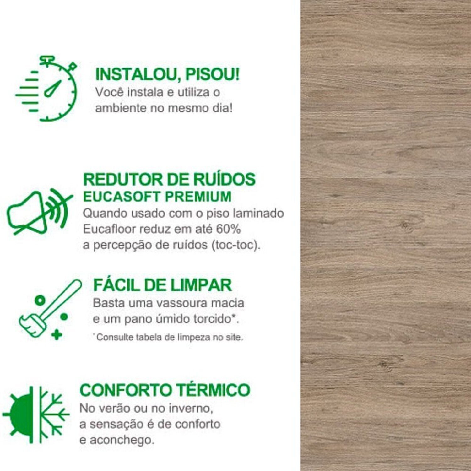 Piso Laminado 21,7cm X 7mm X 1,35m Prime Click Eucafloor - 4