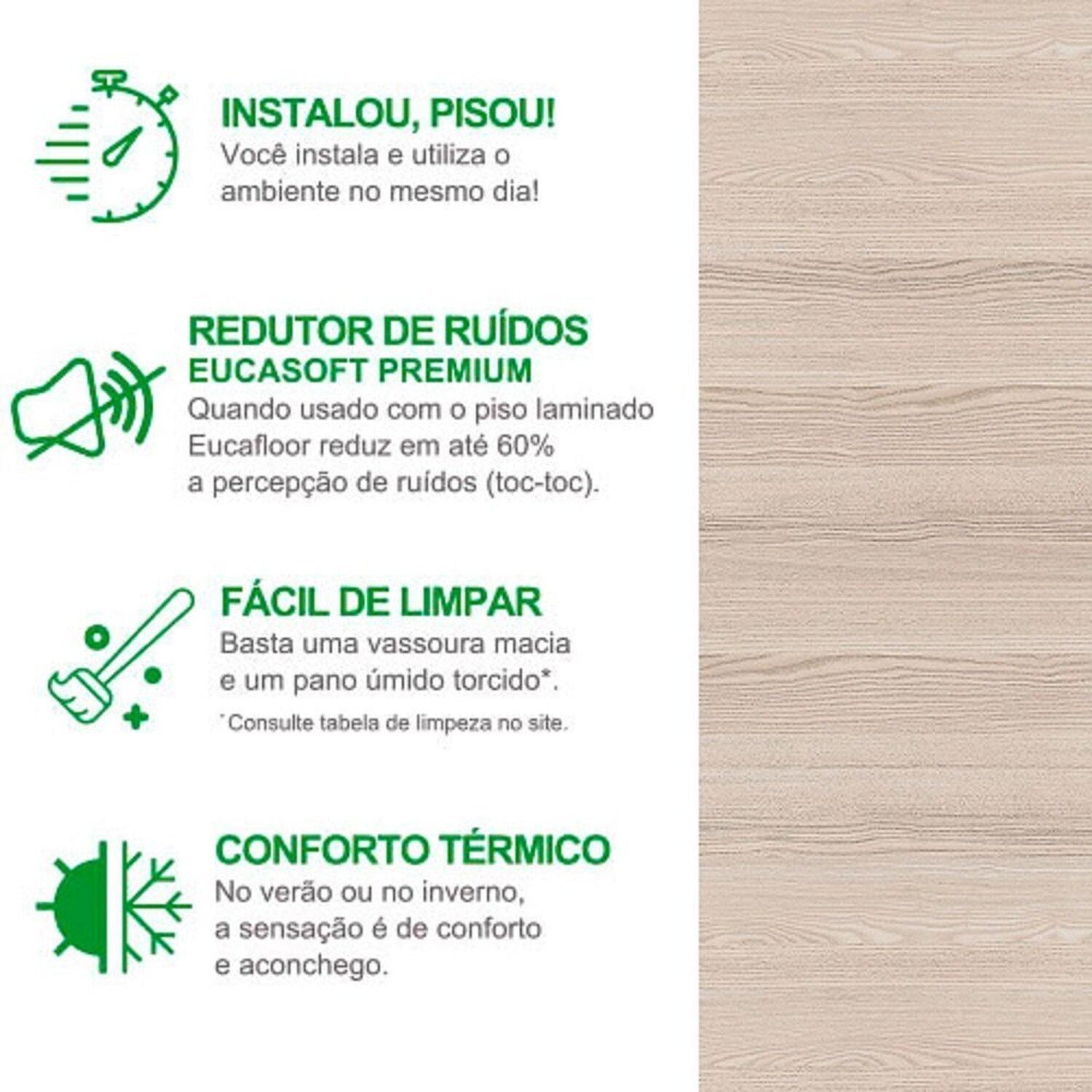 Piso Laminado 21,7cm X 7mm X 1,35m Prime Click Eucafloor - 4