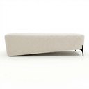 Ver imagem 5 de Puff Recamier Decorativo Orgânico Lavie 140cm Premium Bouclê Bege - Desk Design