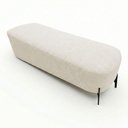 Ver imagem 2 de Puff Recamier Decorativo Orgânico Lavie 140cm Premium Bouclê Bege - Desk Design