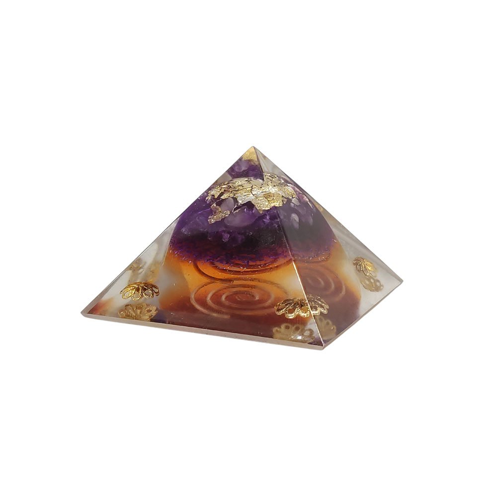 Orgonite Pirâmide de Ouro de Saint Germain - Transmutação - 1
