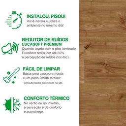 Piso Laminado Click Caixa com 2,77m²  New Evidence 29,2cmx7mmx1,35m Eucafloor - 5