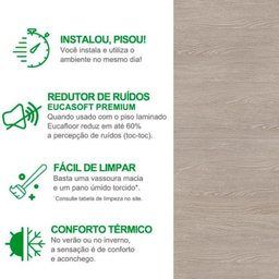 Piso Laminado 29,2cm X 7mm X 1,35m New Evidence Click Eucafloor - 3