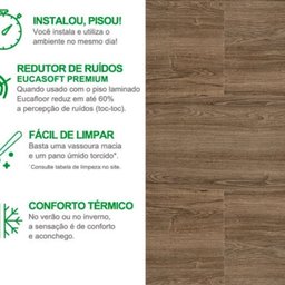 Piso Laminado 29,2cm X 7mm X 1,35m New Evidence Click Eucafloor - 3