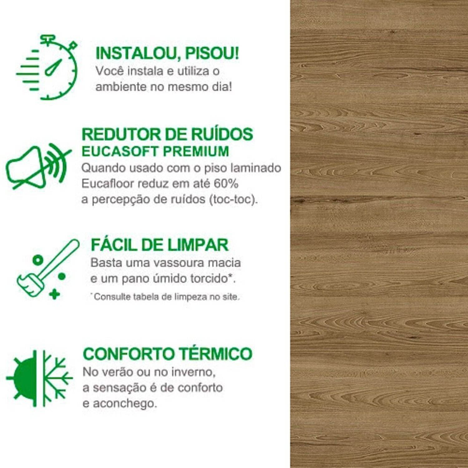 Piso Laminado 29,2cm X 7mm X 1,35m New Evidence Click Eucafloor - 5