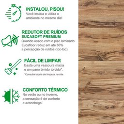 Piso Laminado 29,2cm X 7mm X 1,35m New Evidence Click Eucafloor - 3