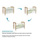 Ver imagem 6 de Quarto de Bebê Berço 3 em 1 e Cômoda 4 Gavetas 100% MDF Nina Espresso Móveis Branco Brilho/Amêndoa