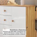 Ver mais imagens de Quarto de Bebê Berço 3 em 1 e Cômoda 4 Gavetas 100% MDF Nina Espresso Móveis Branco Brilho/Amêndoa