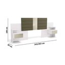 Ver imagem 2 de Painel Cama Box Madeirado Casal-queen G290 C- 2 Gavetas Nogueira - Kappesberg