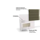 Ver imagem 3 de Painel Cama Box Madeirado Casal-queen G290 C- 2 Gavetas Nogueira - Kappesberg