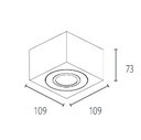 Ver imagem 2 de Spot de Sobrepor Sura Ways Face Plana Quadrado Dicroica Par16 7,3x10,9x10,9cm Alumínio - Revoluz
