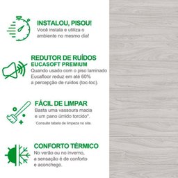 Piso Laminado 29,2cm X 7mm X 1,35m New Evidence Click Eucafloor - 3