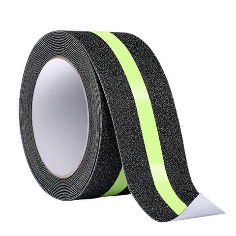 Fita Antiderrapante Adesiva 5 Metros Kit 14 Uni Segurança Refletiva Anti Queda Acidente Piso Chao Es