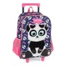 Kit Mochila com Rodinhas e Lancheira Escolar Panda Up4you Azul - Maxlog - 5