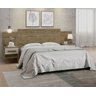 Cabeceira Queen para Box 158cm 100% Mdf Ripada e com 02 Mesas de Cabeceira Dallas Espresso Móveis - 1