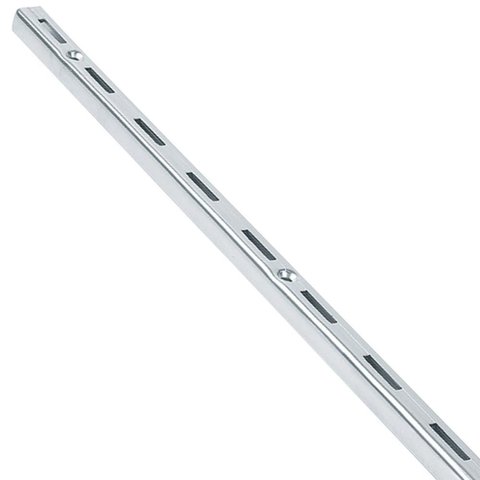Trilho para Prateleira de Aço Versátil 200cm Zincado - 6000050002 - Fico Trilho Aco Vers.200cm Zinca