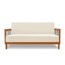 Ver imagem 5 de Sofá 2 Lugares 160 cm Linho Bex Branco Off-White