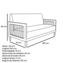 Ver imagem 3 de Sofá 2 Lugares 160 Cm Linho Bex