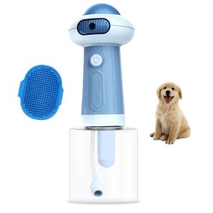 Maquina de Espuma Sabao Banho Pet Cao Cachorro Gato Felino Dispenser Shampoo Automatico Escova Massa