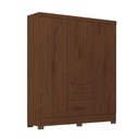 Ver imagem 3 de Guarda Roupa Casal Primordial Max 6 Portas de Bater 2 Gavetas Marrom/Jacaranda
