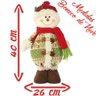 Boneco Neve Natal Decorativo Tecido Fofinho 40cm - 2