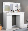 Ver imagem 1 de Penteadeira Camarim 5950 03 Gavetas 02 Portas Carisma Branco Demóbile