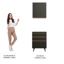 Ver imagem 6 de Kit Armário de Cozinha Aéreo e Balcão com 3 Gavetas 60 cm Preto Reims Madesa