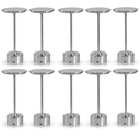 Ver imagem 1 de Kit 10x Luminária de Mesa Touch Candeeiro Led sem Fio Recarregável Grande - Prata