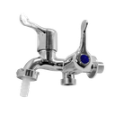 Ver imagem 1 de Torneira Lavanderia Tanque 2 Saídas Plástico 1/4 Gold Sand