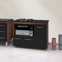 Ver imagem 7 de Balcao para Cooktop 4 Bocas 114cm 9470 Savana Preto Mobbs