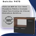 Ver imagem 3 de Balcao para Cooktop 4 Bocas 114cm 9470 Savana Preto Mobbs