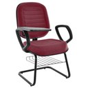 Ver imagem 1 de Cadeira Universitária com Prancheta Linha Blenda Vermelho