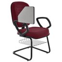Ver imagem 2 de Cadeira Universitária com Prancheta Linha Blenda Vermelho