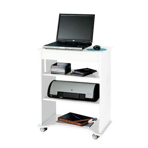 Mesa para Notebook com Rodinhas e Tampo Portátil