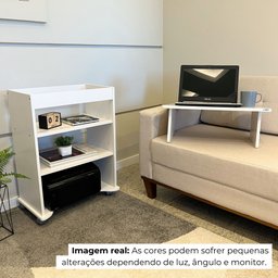 Mesa para Notebook com Rodinhas e Tampo Portátil - 9