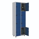 Ver imagem 1 de Armário Roupeiro Aço 8 Portas Ea702 Azul