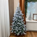 Ver imagem 4 de Árvore de Natal Nevada Luxo C/ Pinhas 1,80m 694 Galhos