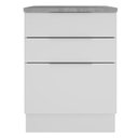 Ver imagem 2 de Balcão Stella 60cm 3 Gavetas Branco Madesa