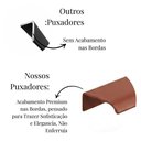 Ver imagem 4 de Kit 5 Puxador Porta Gavat Móveis Cozinha Drop Alúminio 200mm - Cobre