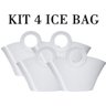 Kit 4 Bolsas Porta Garrafa Térmica Vinho Champanhe Ice Bag Cor:branco - 4