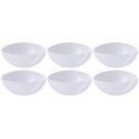 Ver imagem 1 de Kit 6 Saladeiras Triangulares Tigelas Plásticas 5l Brancas Essential Coza Pote Sobremesa Pipoca