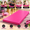Ver imagem 4 de Colchonete para Academia Exercícios e Treinos 90x40x3 cm Rosa
