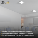 Ver imagem 6 de Kit 10 Painel Led Recuado Sobrepor 24w Plafon Quadrado - Branco - Branco Quente 3000k - 110v/220v
