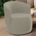 Ver imagem 1 de Poltrona Decorativa Aisha Orgânica Veludo Bege - Desk Design