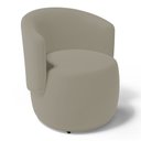 Ver imagem 2 de Poltrona Decorativa Aisha Orgânica Veludo Bege - Desk Design
