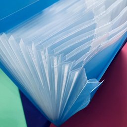 Kit 3 Pastas Sanfonadas Porta Cheques Recibos 12 Divisórias e Elástico Dello Cores Sortidas - 4
