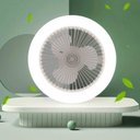 Ver imagem 5 de Ventilador Lâmpada de Teto Led Ajustável Controle Aromaterapia Apartamento Sala de Estar Branco Frio