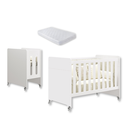 Ver imagem 6 de Quarto de Bebê Berço Evolution + Cômoda 1 Porta 3 Gavetas Classic Branco + 2 Colchões